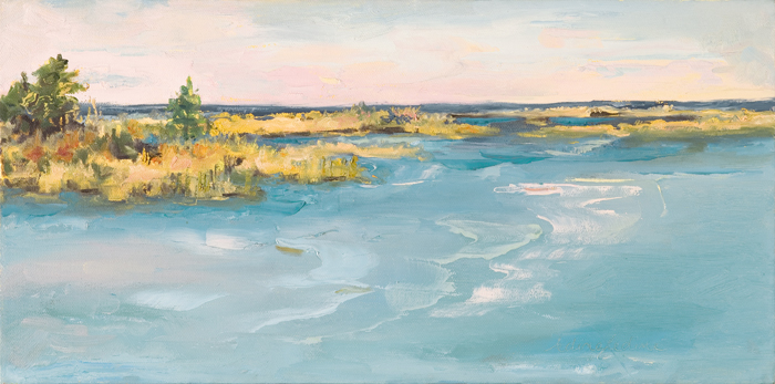 Bluff Point II | Oil on Canvas | 16" x 8" | Karyn Dingledine