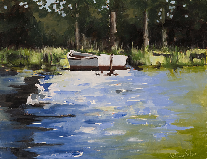 Gilbert’s Boat I | Oil on Panel | 11" x 14" | Karyn Dingledine