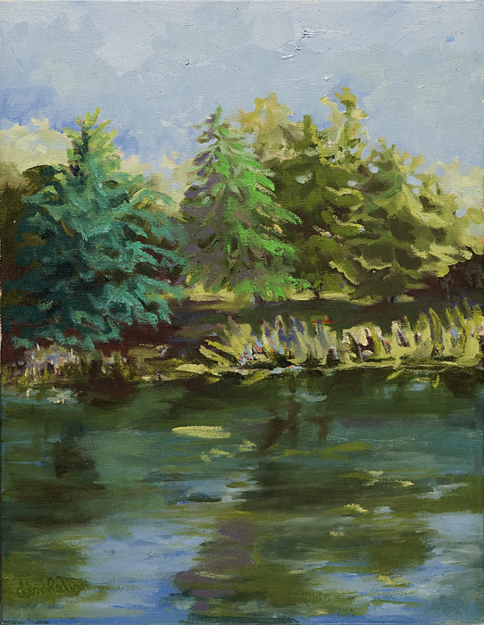 Pond | Oil on Canvas | 11" x 13" | Karyn Dingledine